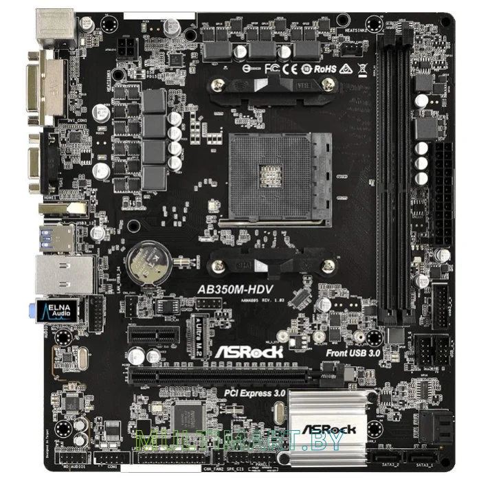Материнская плата ASRock AB350M-HDV